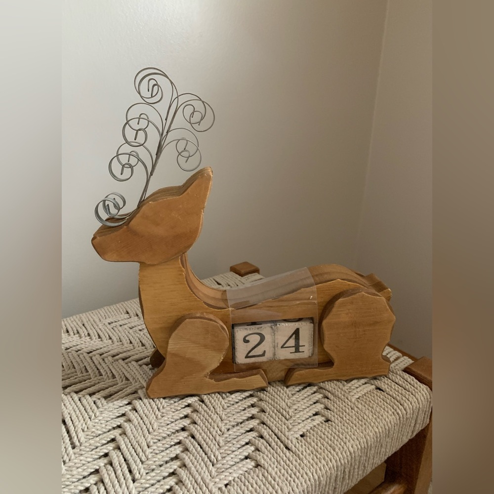 Christmas Countdown Tabletop Deer
